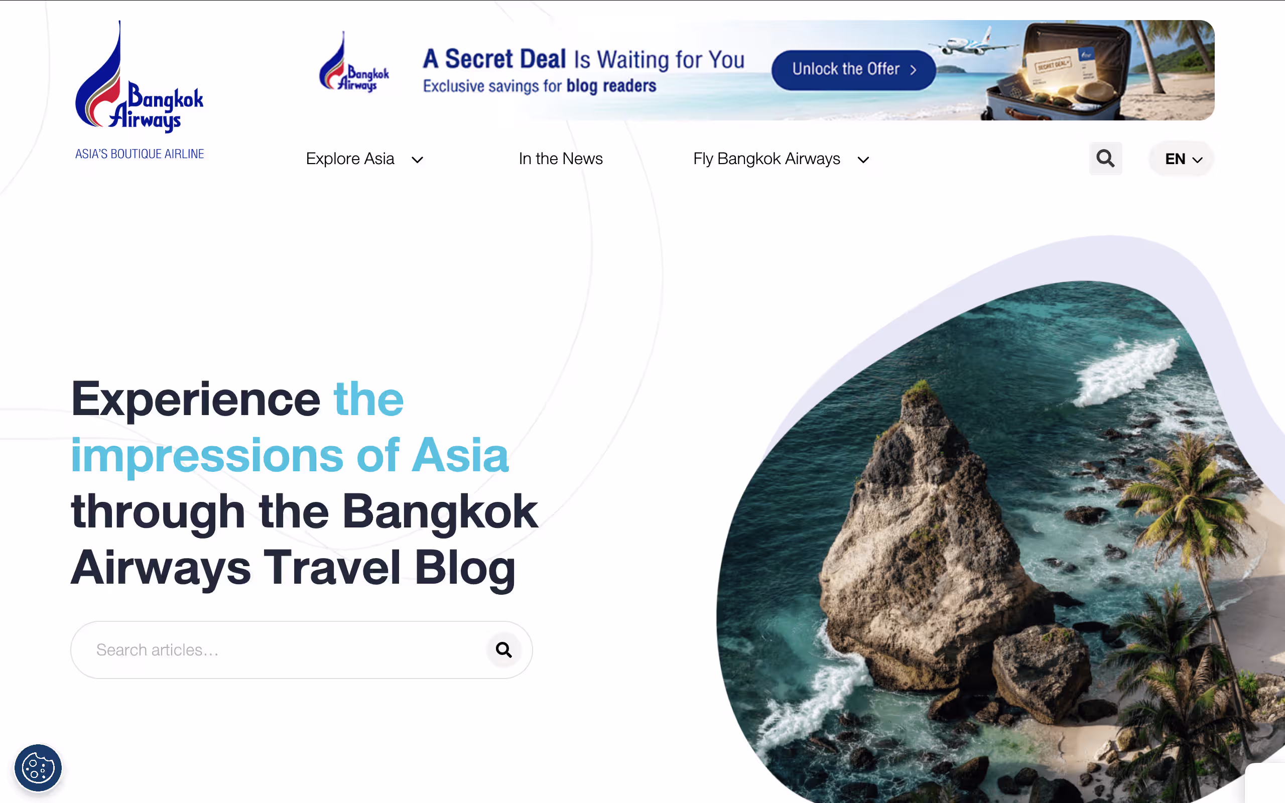 Bangkok Airways website project by Inspira Digital Agency in Bangkok